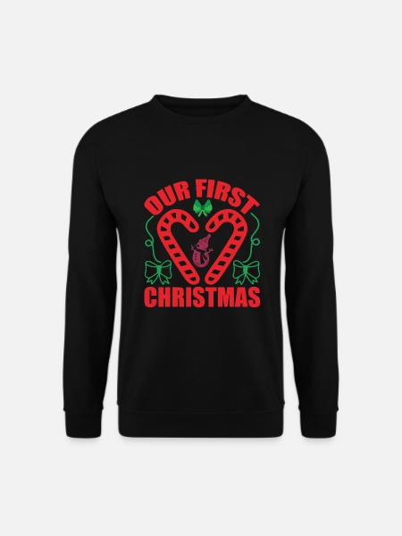 Our first Christmas - Unisex Sweatshirt - black
