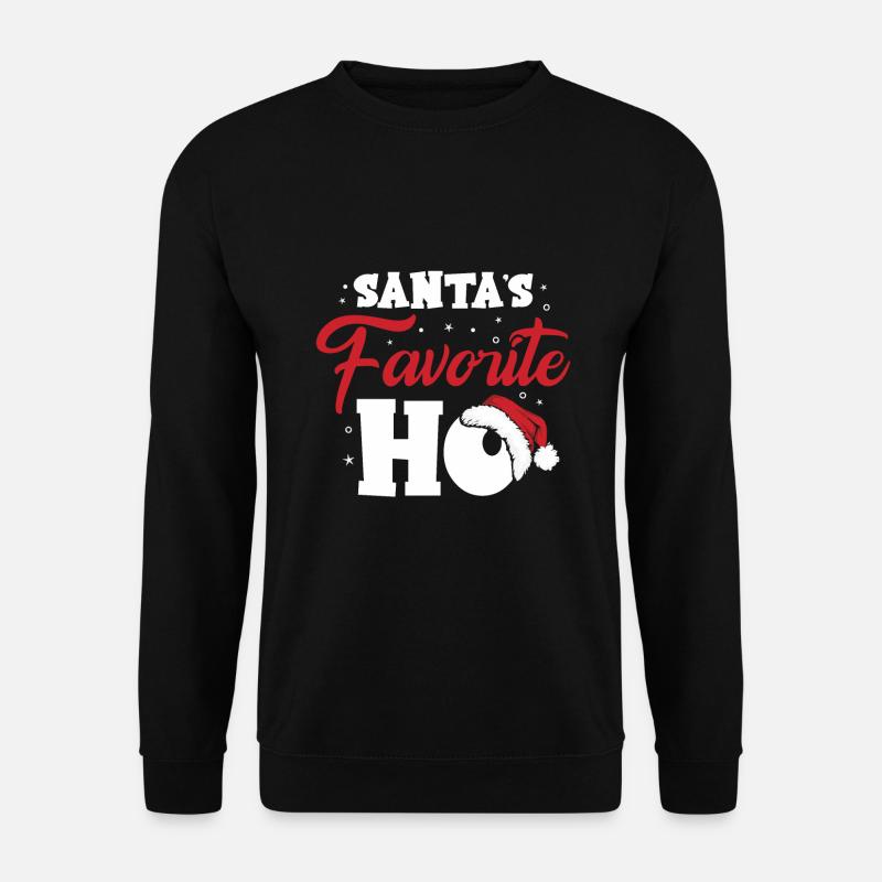 Santa's Favorite Ho - Unisex Pullover - Schwarz