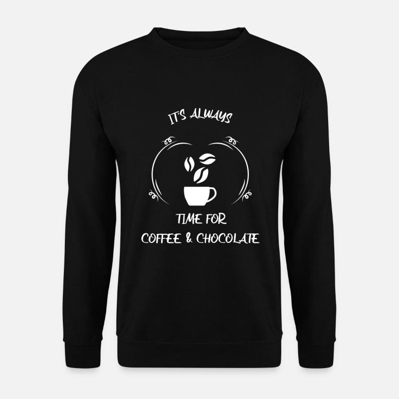 Kaffee Espresso Käffchen & Schokolade - Unisex Pullover - Schwarz