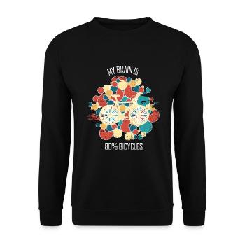 Bicycle Repair Bicycle Mechanic Bicycle Mechanic - Unisex Sweatshirt - black - Front - Alina (178cm) & Michal (187cm)