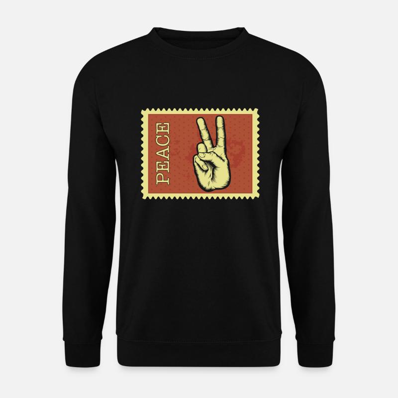 Peace - Unisex Pullover - Schwarz