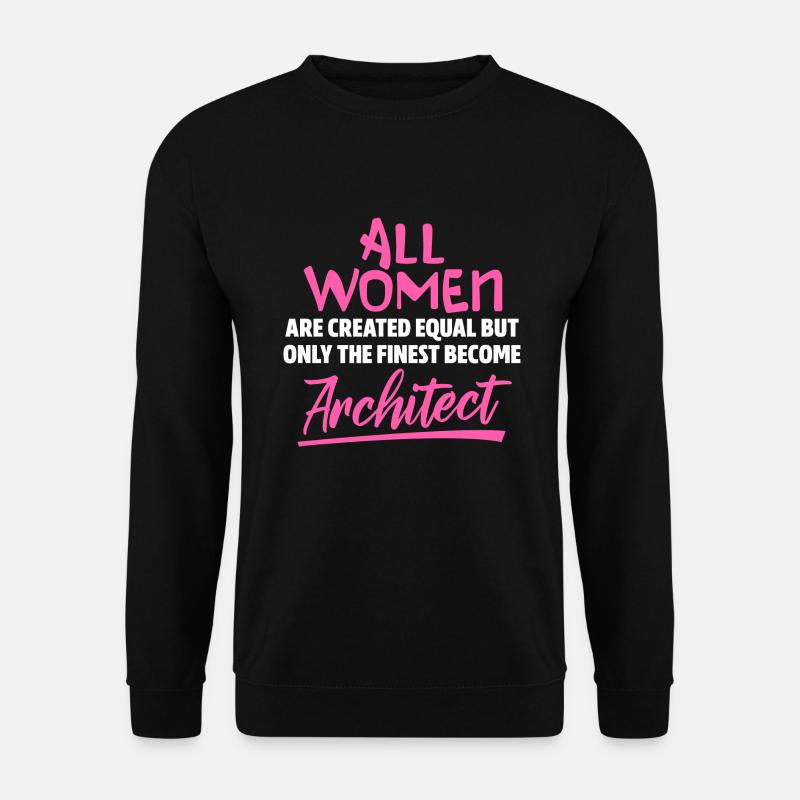 Architekt Frau - Unisex Pullover - Schwarz