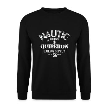 Nautic Quiberon - Unisex Sweatshirt - black - Front - Alina (178cm) & Michal (187cm)