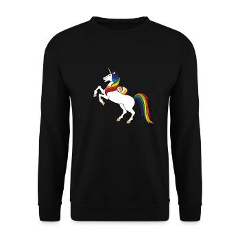 Cochon d'Inde 1 - Sweat-shirt Unisexe - noir - Devant - Alina (178cm) & Michal (187cm)