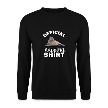 Capybara - Unisex Pullover - Schwarz - Vorne - Alina (178cm) & Michal (187cm)