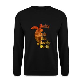 Turtle - Unisex Pullover - Schwarz - Vorne - Alina (178cm) & Michal (187cm)
