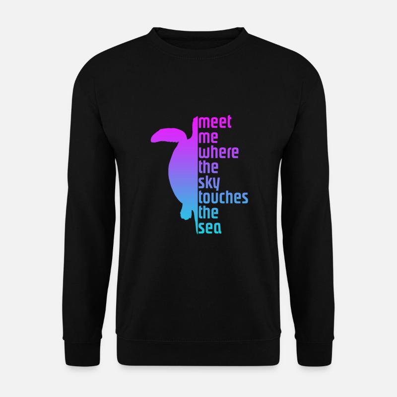 Turtle Schildkröte - Unisex Pullover - Schwarz