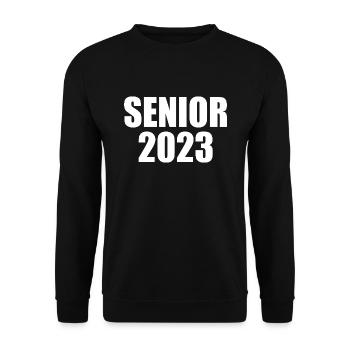 Senior 2023 - Unisex Pullover - Schwarz - Vorne - Alina (178cm) & Michal (187cm)