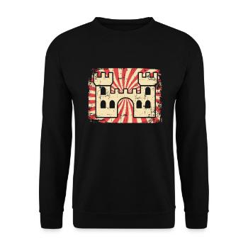 castle - Unisex Sweatshirt - black - Front - Alina (178cm) & Michal (187cm)