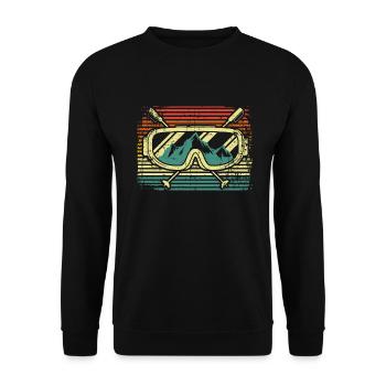 Skiers ski - Unisex Sweatshirt - black - Front - Alina (178cm) & Michal (187cm)