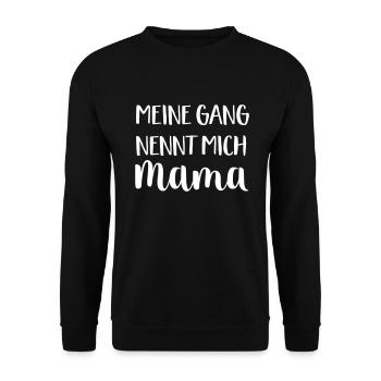 Mama - Unisex Pullover - Schwarz - Vorne - Alina (178cm) & Michal (187cm)