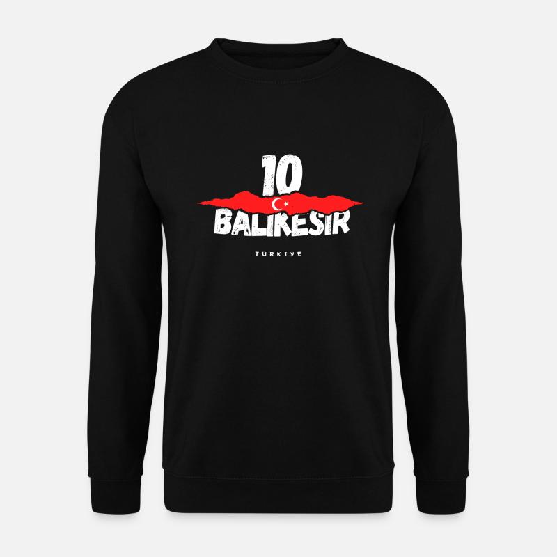 10 Balikesir Turkey Türkiye - Unisex Sweatshirt - black