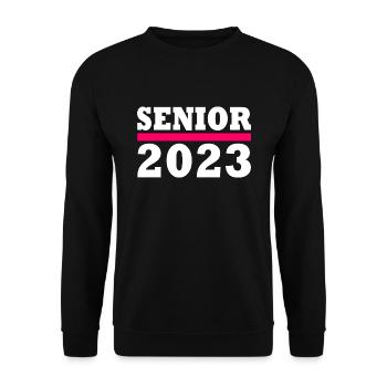 Senior 2023 - Unisex Pullover - Schwarz - Vorne - Alina (178cm) & Michal (187cm)