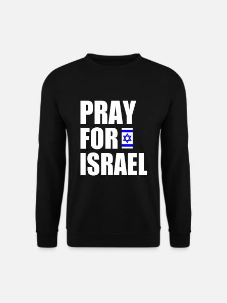 Pray for israel - Unisex Sweatshirt - black