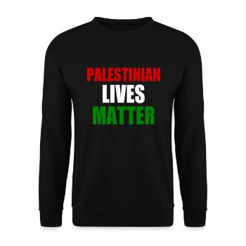 Palestinian lives matter - Unisex Sweatshirt - black - Front - Alina (178cm) & Michal (187cm)