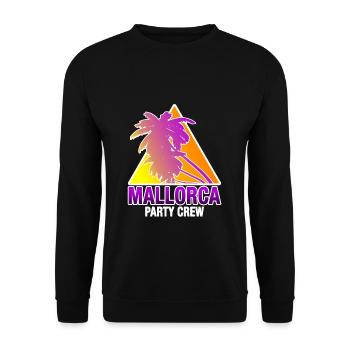 Mallorca Party Crew Insel Spanien Urlaub Ferien - Unisex Pullover - Schwarz - Vorne - Alina (178cm) & Michal (187cm)