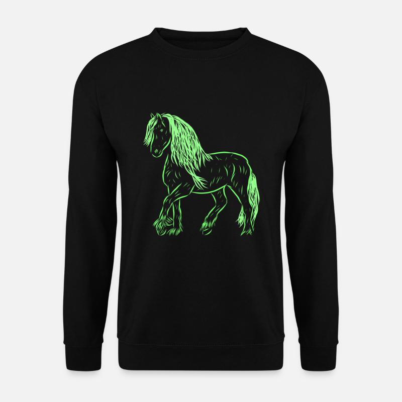 Pferd - Unisex Pullover - Schwarz