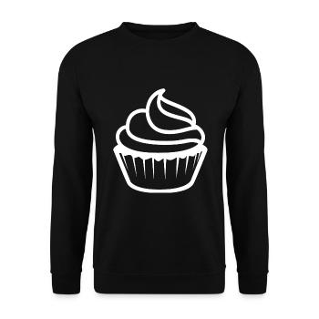 Muffin - Unisex Pullover - Schwarz - Vorne - Alina (178cm) & Michal (187cm)
