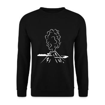 volcano - Unisex Sweatshirt - black - Front - Alina (178cm) & Michal (187cm)