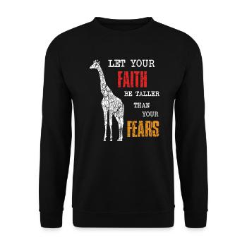 Girafes disant - Sweat-shirt Unisexe - noir - Devant - Alina (178cm) & Michal (187cm)