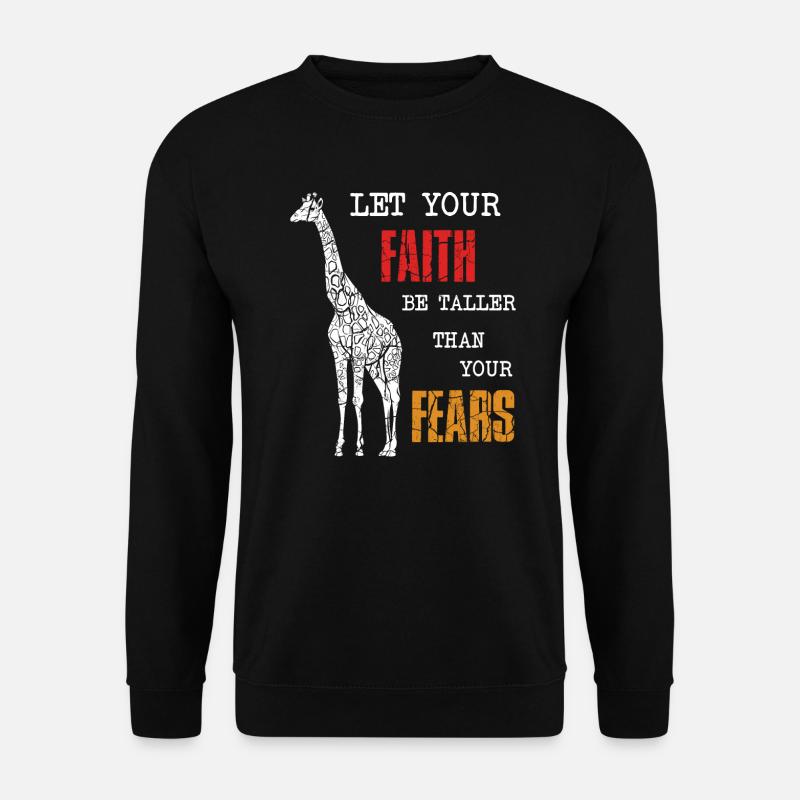 Giraffes saying - Unisex Sweatshirt - black