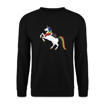 Furet - Sweat-shirt Unisexe - noir - Devant - Alina (178cm) & Michal (187cm)
