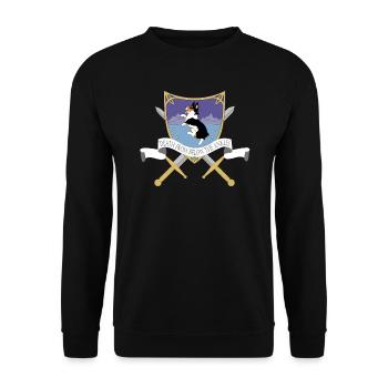 Corgi Corgi Chien - Sweat-shirt Unisexe - noir - Devant - Alina (178cm) & Michal (187cm)