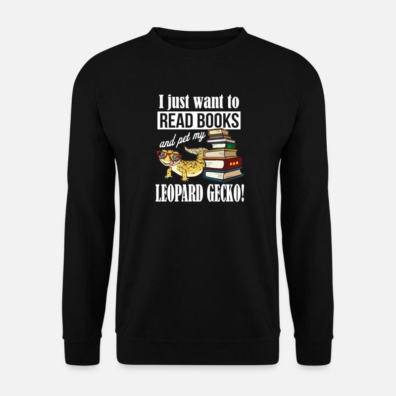 Leopardgecko - Unisex Pullover - Schwarz