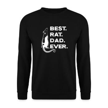 Hausratte - Unisex Pullover - Schwarz - Vorne - Alina (178cm) & Michal (187cm)
