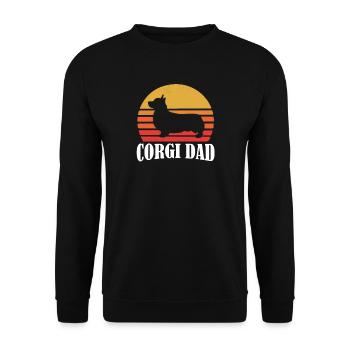 Corgi - Unisex Sweatshirt - black - Front - Alina (178cm) & Michal (187cm)