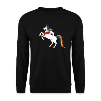 Jack Russell - Unisex Pullover - Schwarz - Vorne - Alina (178cm) & Michal (187cm)