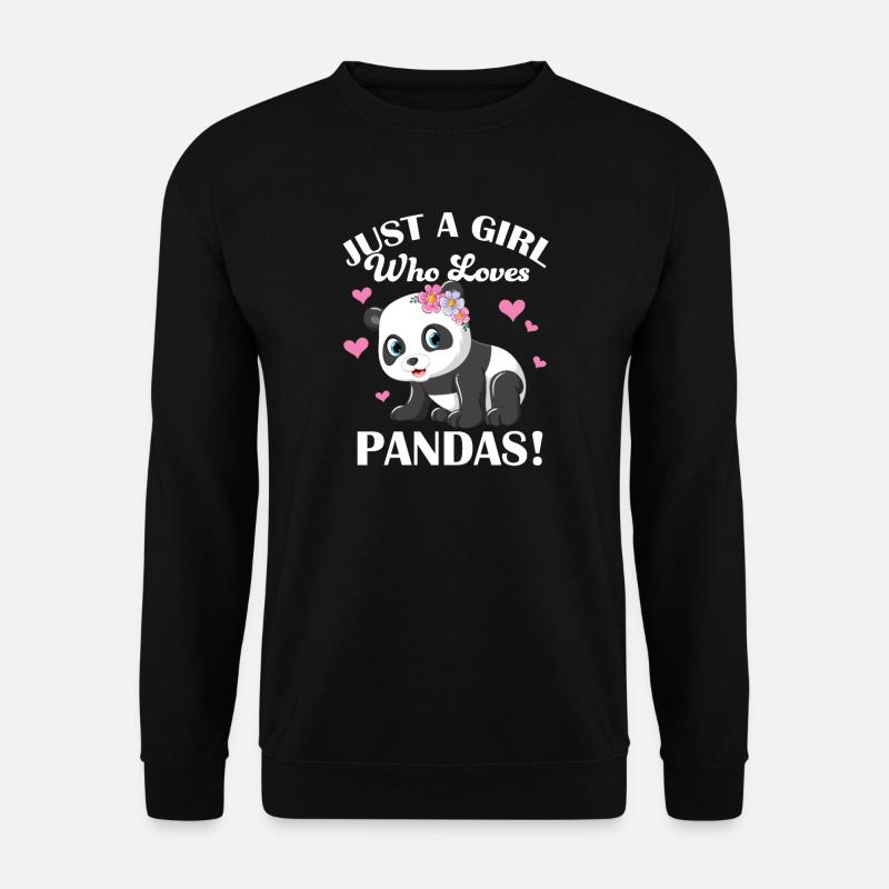 Panda - Unisex Pullover - Schwarz