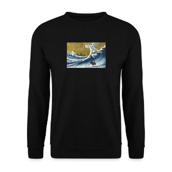Scottish Terrier - Unisex Sweatshirt - black - Front - Alina (178cm) & Michal (187cm)