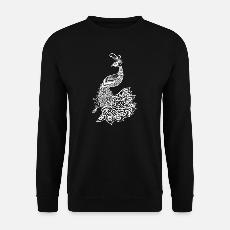 Peacock - Unisex Sweatshirt - black