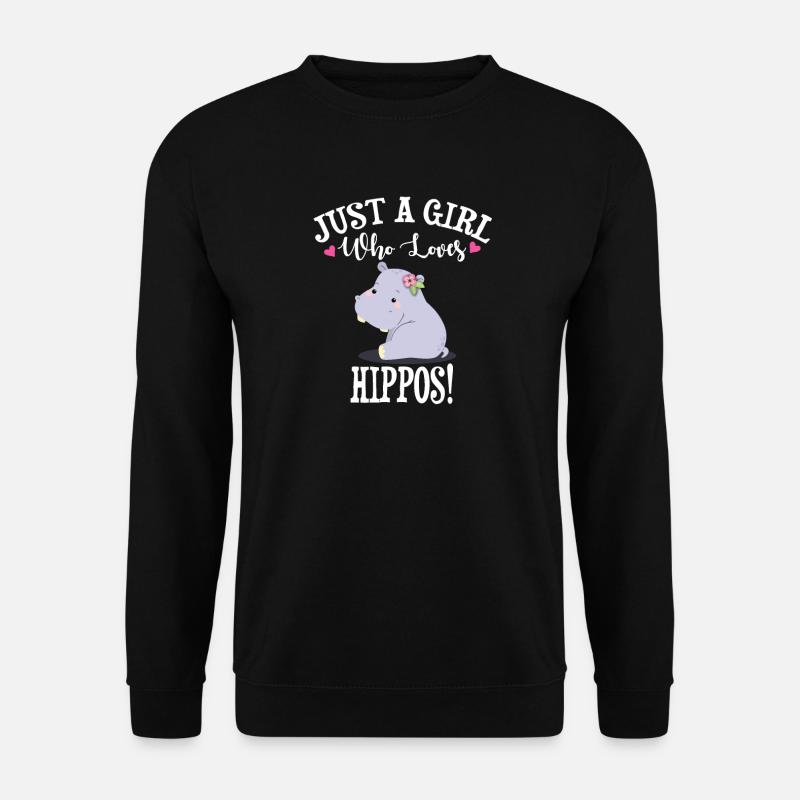 Hippo - Unisex Sweatshirt - black