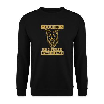 Border Collie - Sweat-shirt Unisexe - noir - Devant - Alina (178cm) & Michal (187cm)