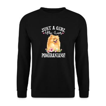 Pommern - Unisex Pullover - Schwarz - Vorne - Alina (178cm) & Michal (187cm)