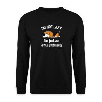 Beagle - Sweat-shirt Unisexe - noir - Devant - Alina (178cm) & Michal (187cm)