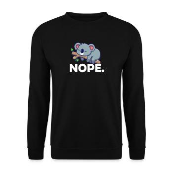 Koala - Unisex Pullover - Schwarz - Vorne - Alina (178cm) & Michal (187cm)