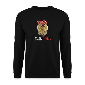 Quokka - Unisex Pullover - Schwarz - Vorne - Alina (178cm) & Michal (187cm)