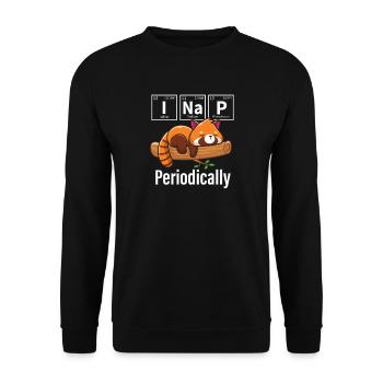 Kleiner Panda - Unisex Pullover - Schwarz - Vorne - Alina (178cm) & Michal (187cm)
