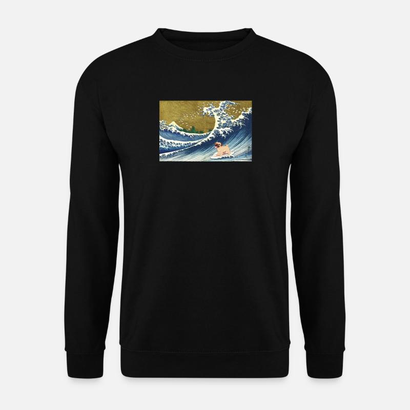 Mops Hund - Unisex Pullover - Schwarz