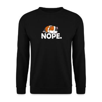 Guinea Pig - Unisex Sweatshirt - black - Front - Alina (178cm) & Michal (187cm)