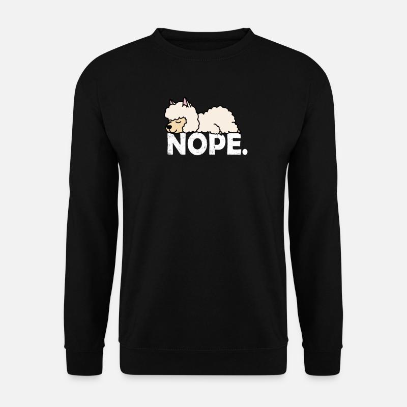 Lama - Unisex Pullover - Schwarz
