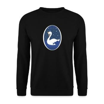 Princesse cygne - Sweat-shirt Unisexe - noir - Devant - Alina (178cm) & Michal (187cm)