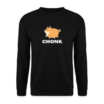 Shiba Inu - Sweat-shirt Unisexe - noir - Devant - Alina (178cm) & Michal (187cm)