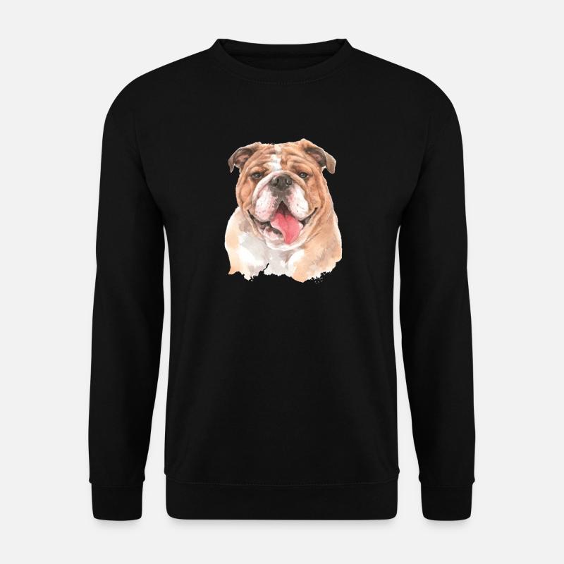Englische Bulldogge - Unisex Pullover - Schwarz