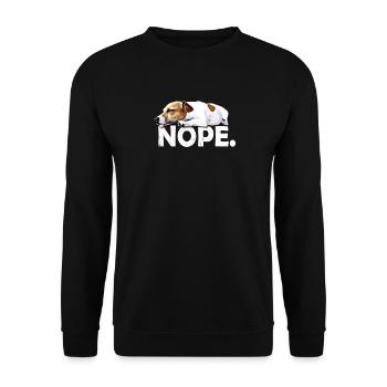 Jack Russell - Unisex Sweatshirt - black - Front - Alina (178cm) & Michal (187cm)