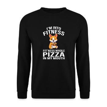 Corgi - Unisex Sweatshirt - black - Front - Alina (178cm) & Michal (187cm)