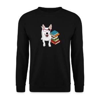 Bull Terrier - Unisex Sweatshirt - black - Front - Alina (178cm) & Michal (187cm)